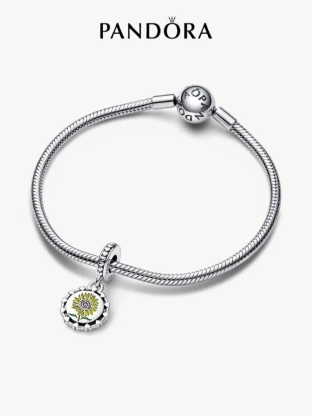 Pandora Sunflower Dangle Charm